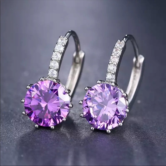 Jewelry - New 925 Sterling Silver Sapphire Stud Earrings